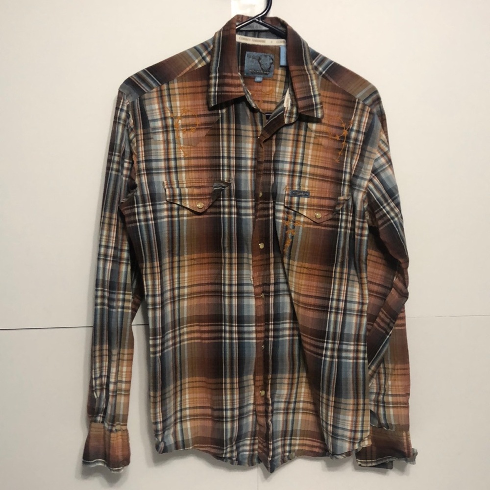 Cowboy hardware men’s medium pearl snap western